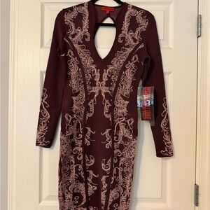 Medium, WOW couture maroon/burgundy dress - NWT